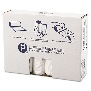 Inteplast Group High-density Interleaved Commercial Can Liners, 45 Gal, 14 Microns, 40" X 48", Clear, 250-carton freeshipping - TVN Wholesale
